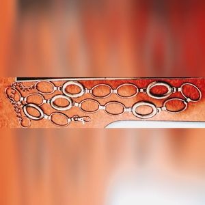 ❇️☮️Oval Silver Metal Chain Belt✌️🌸
